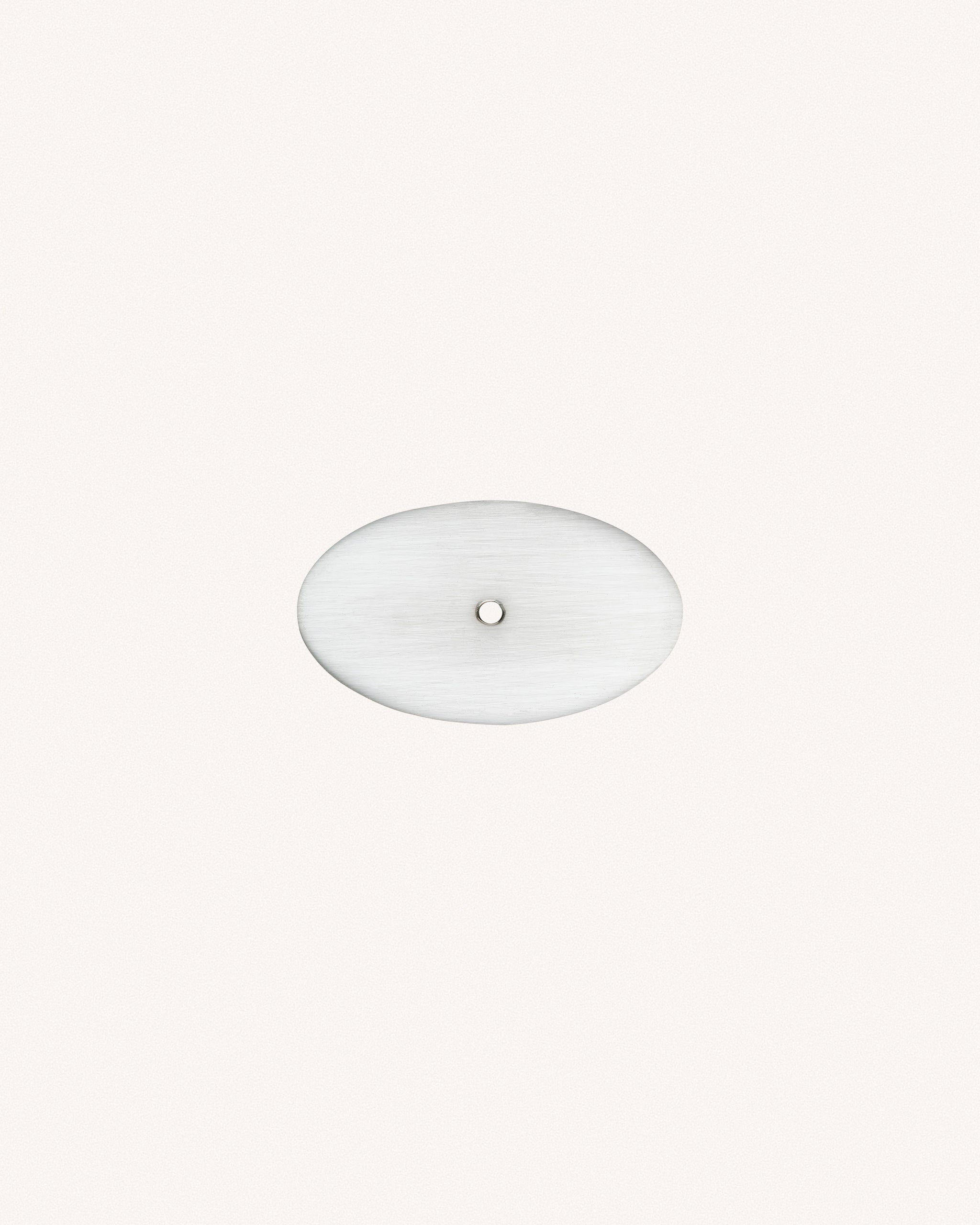 Oval Backplate, Brushed Nickel
