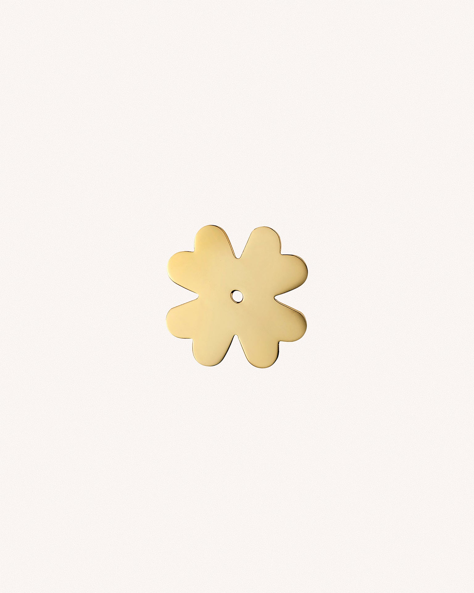 Clover Backplate, Polished Brass