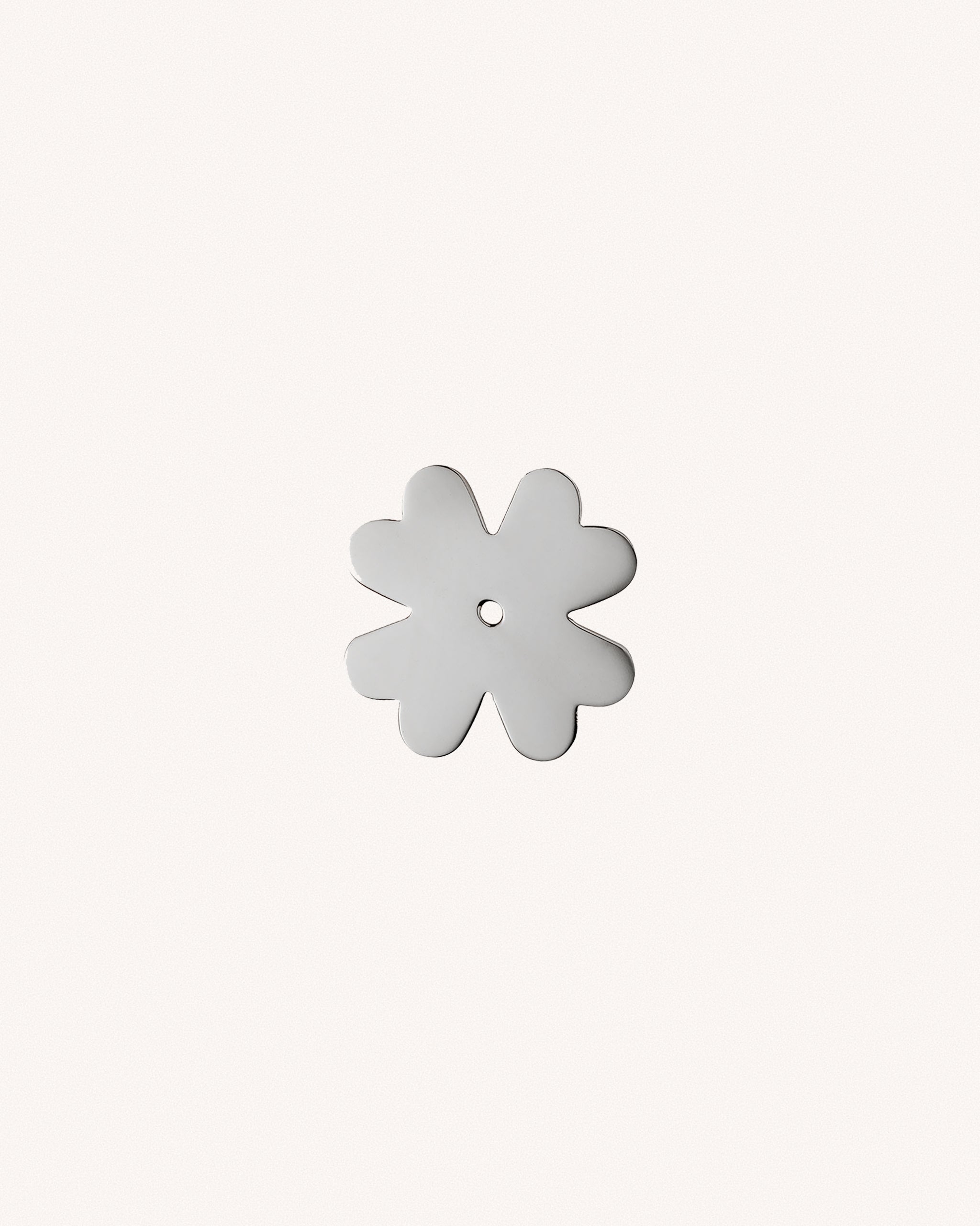 Clover Backplate, Polished Nickel