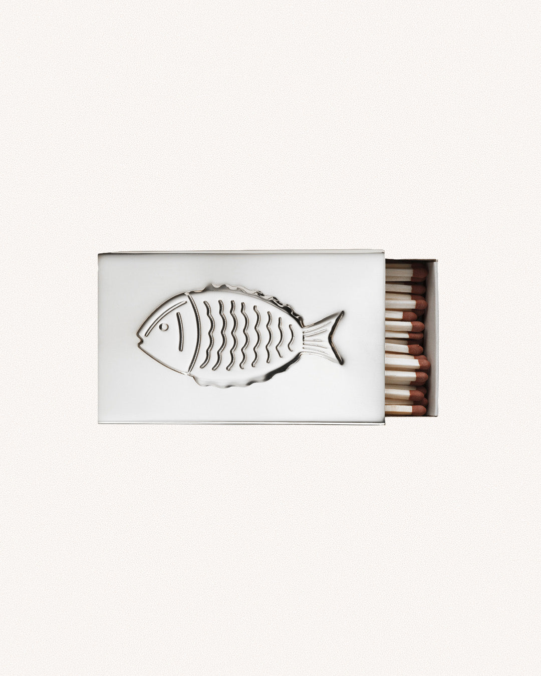 Fish Matchbox Sleeve, Silver