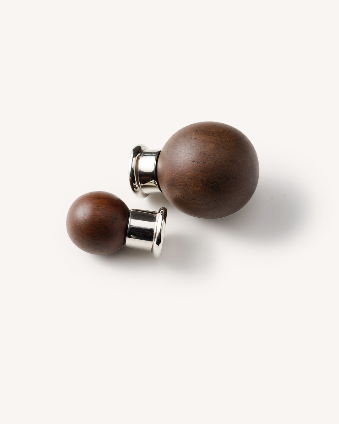 Dark Oak Knob, Nickel
