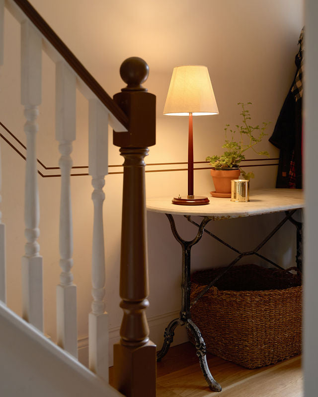 Mill Table Lamp Base, Cherry