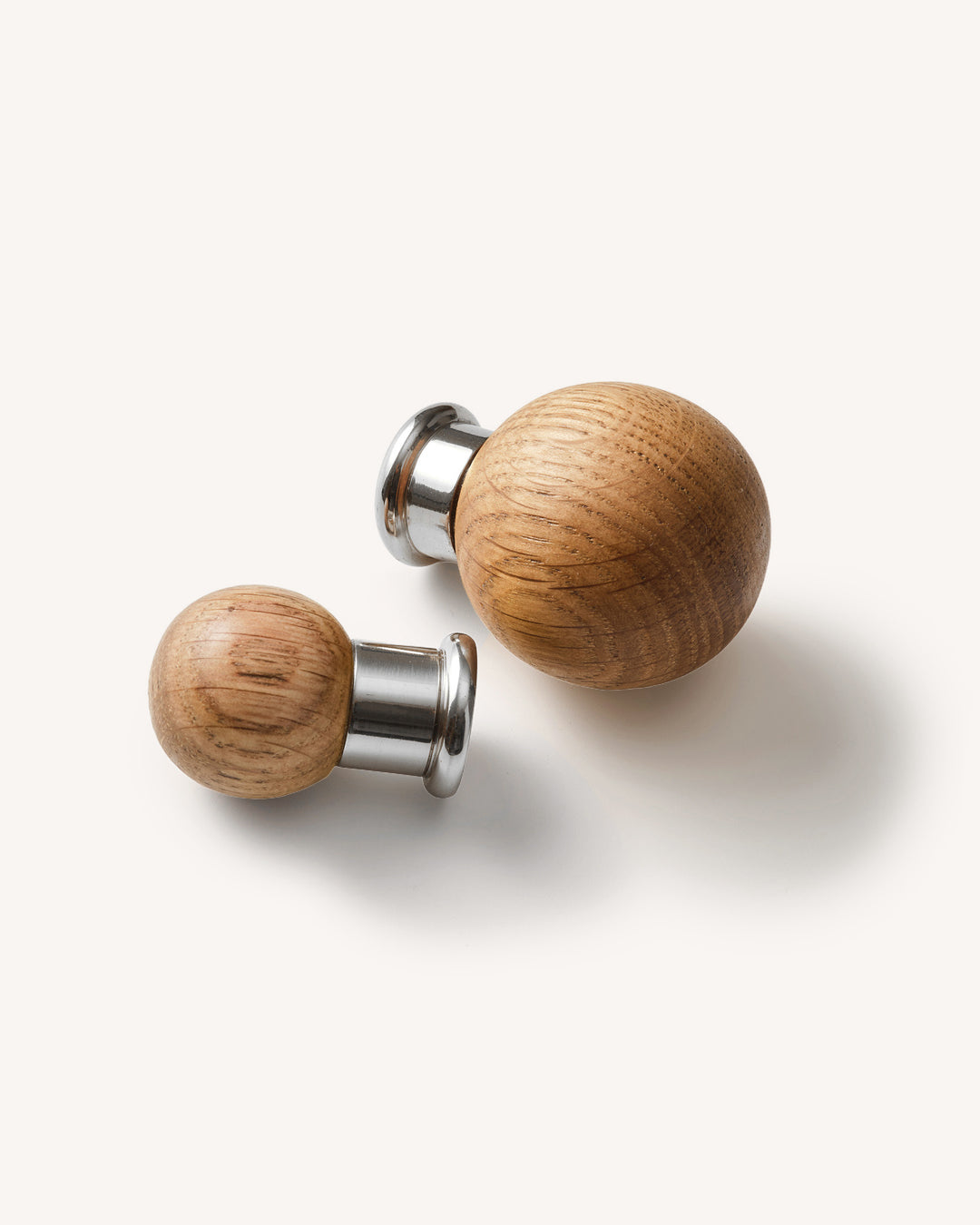 Natural Oak Knob, Nickel