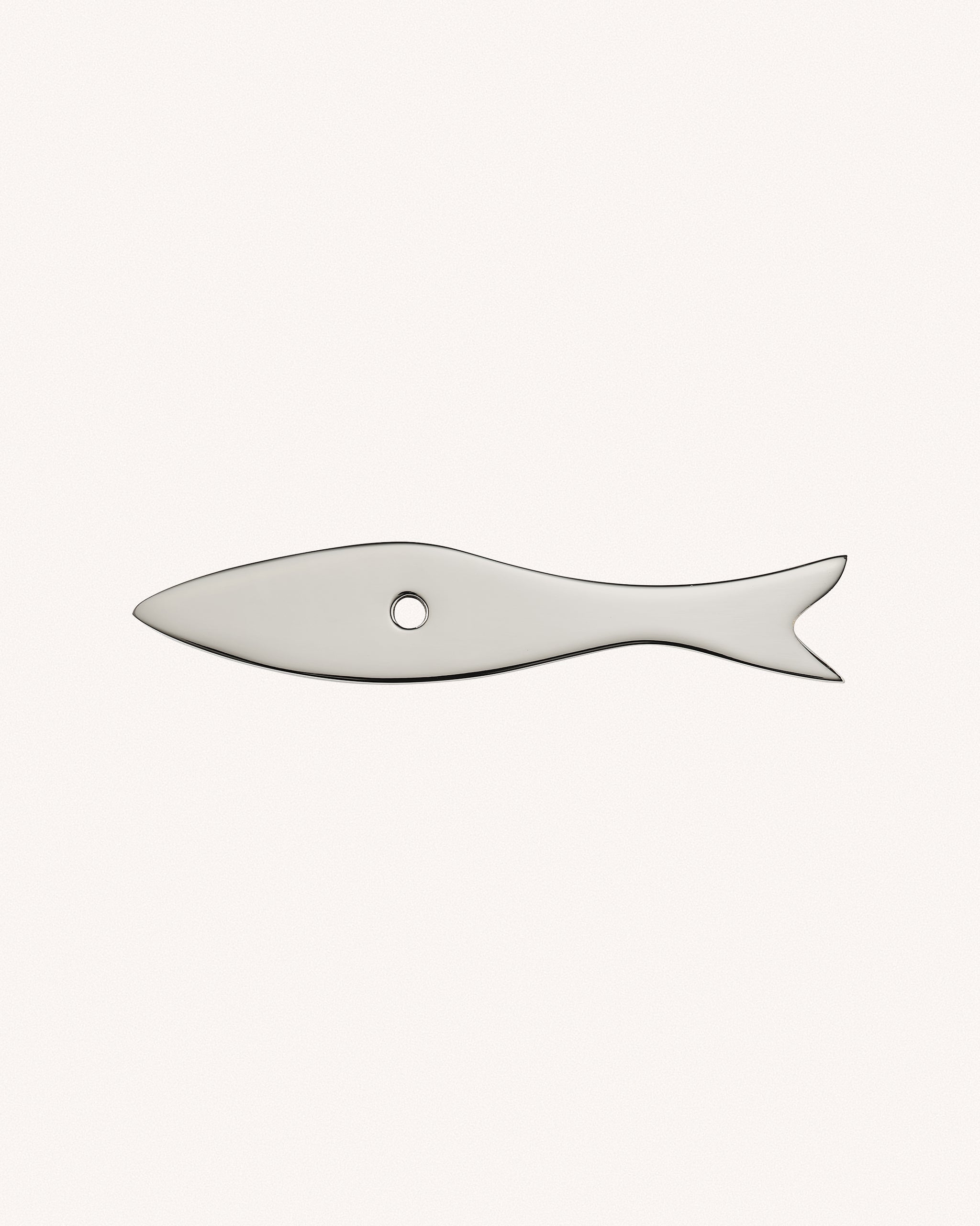 Fish Backplate, Polished Nickel