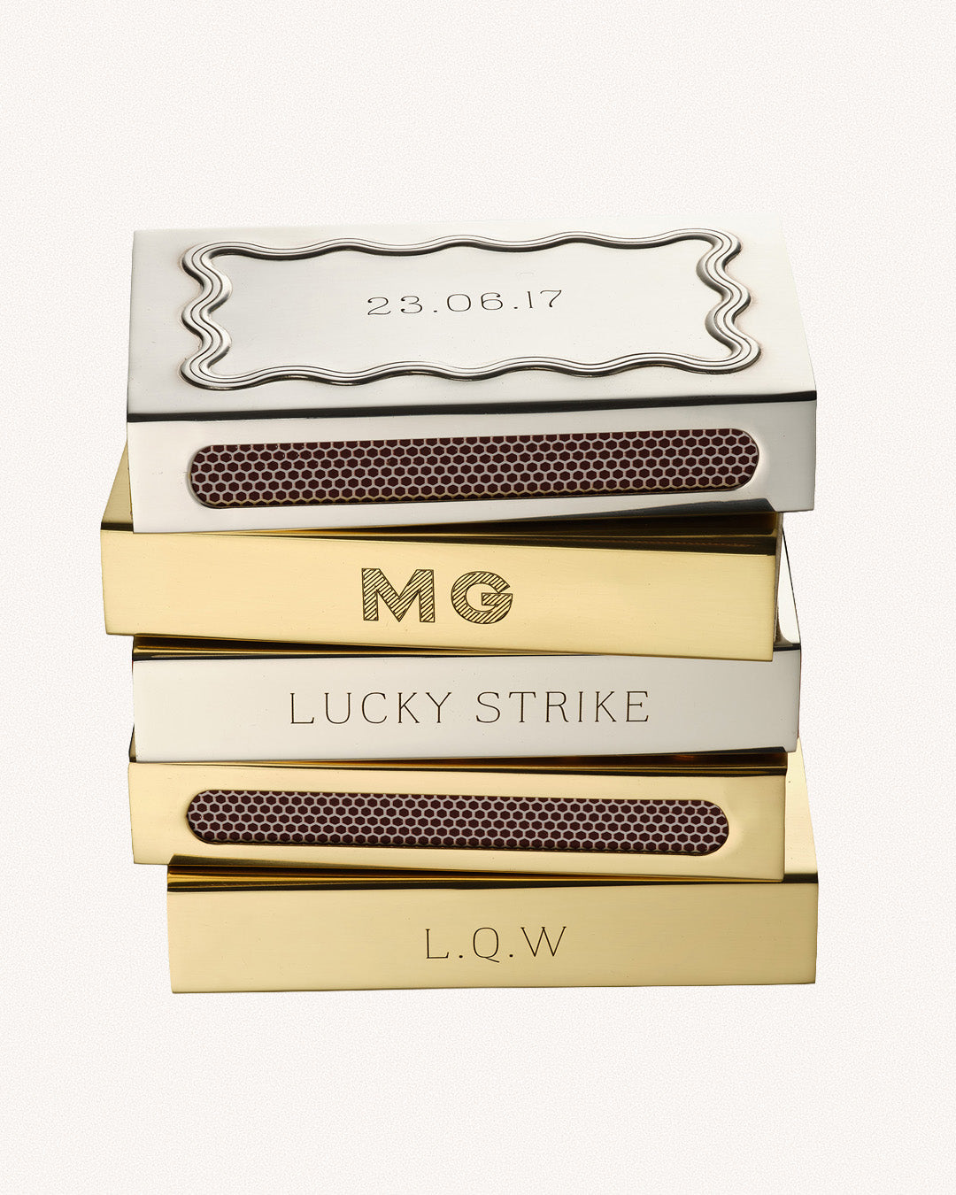 Wave Matchbox Sleeve, Silver