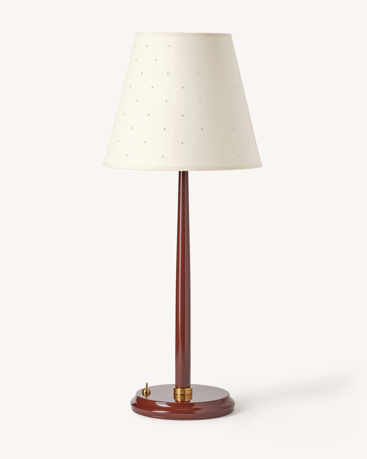 Mill Table Lamp Base, Cherry