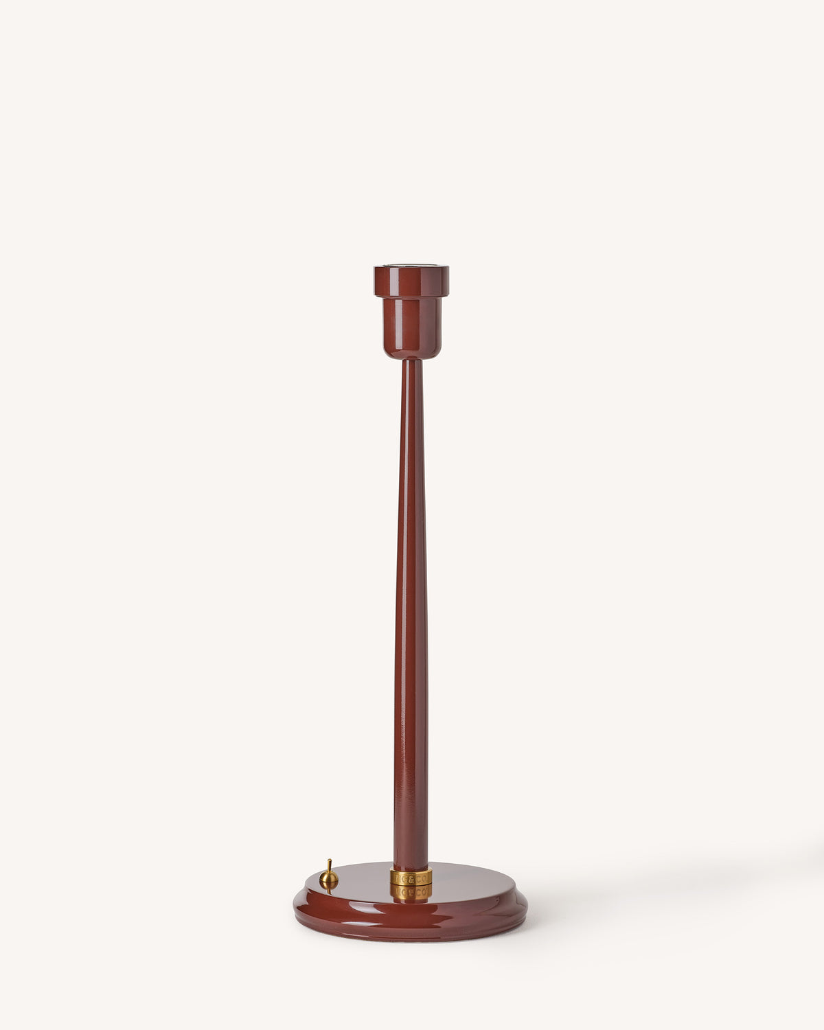 Mill Table Lamp Base, Cherry