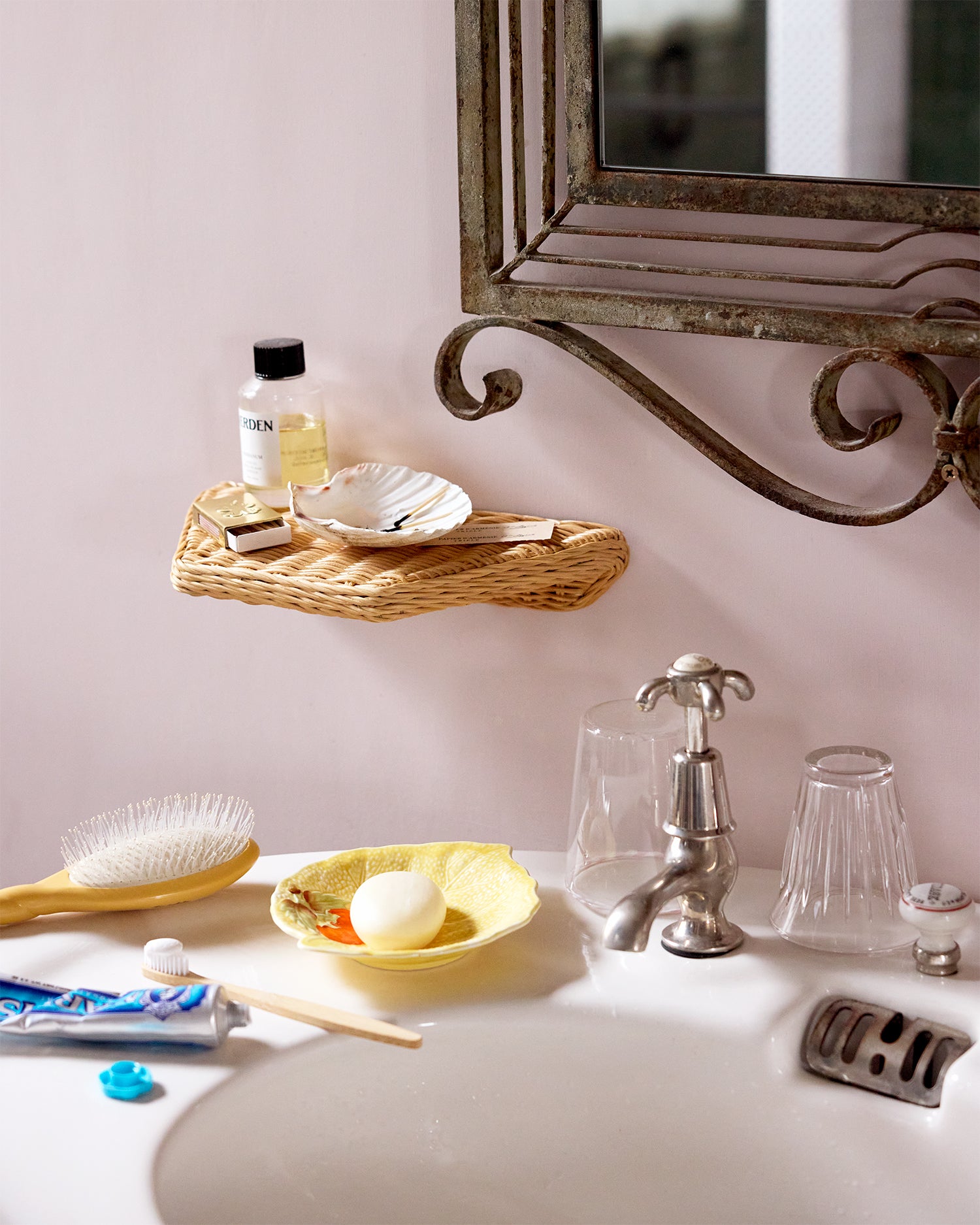 Rattan Shelf, 30cm