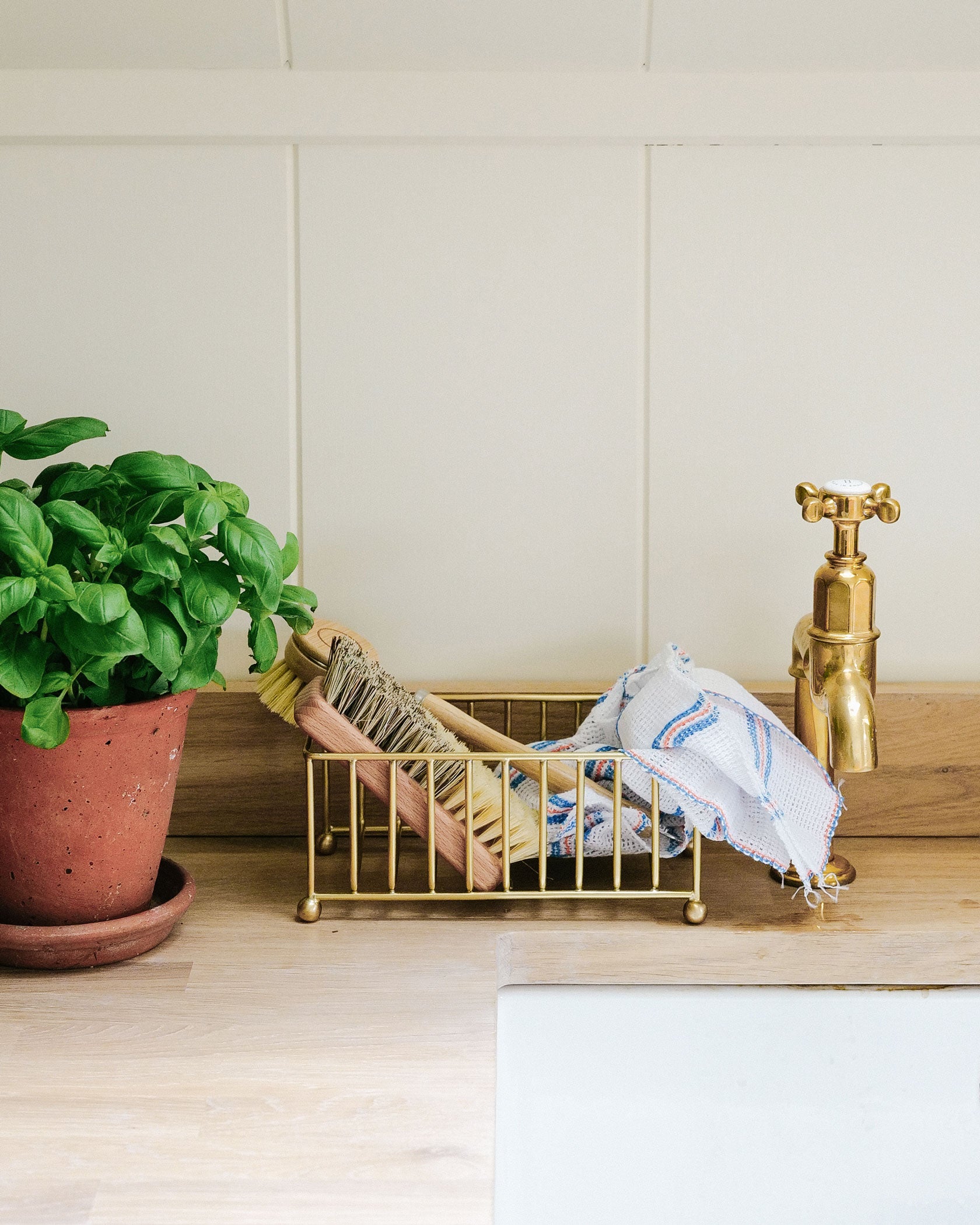 Storage Caddy, Brass