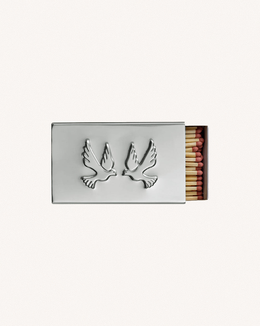 Lovebirds Matchbox Sleeve, Silver