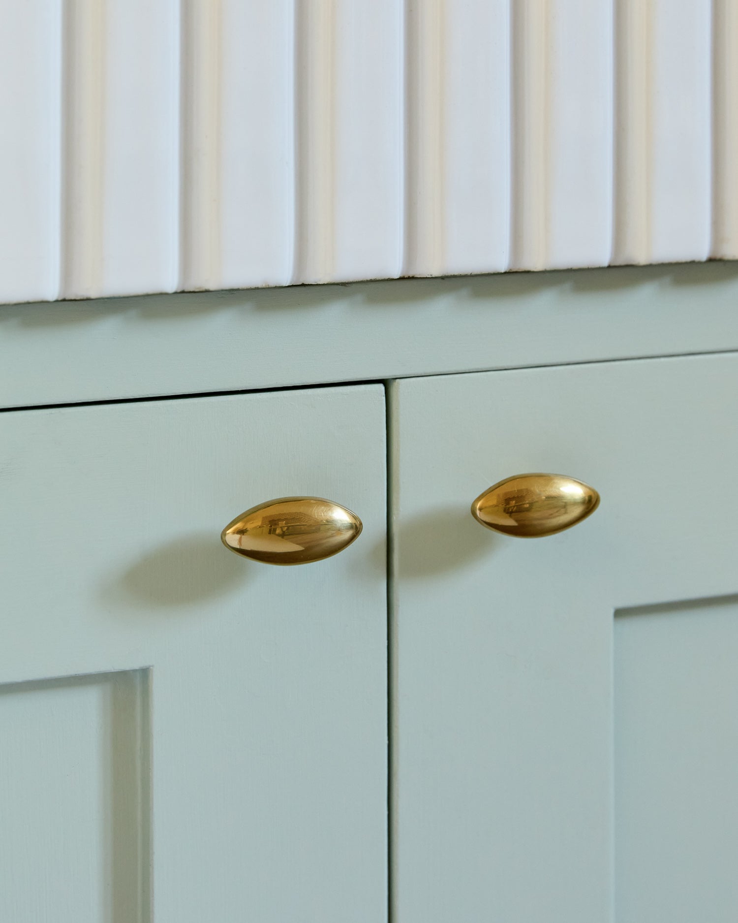 Aged Brass Oval Knob