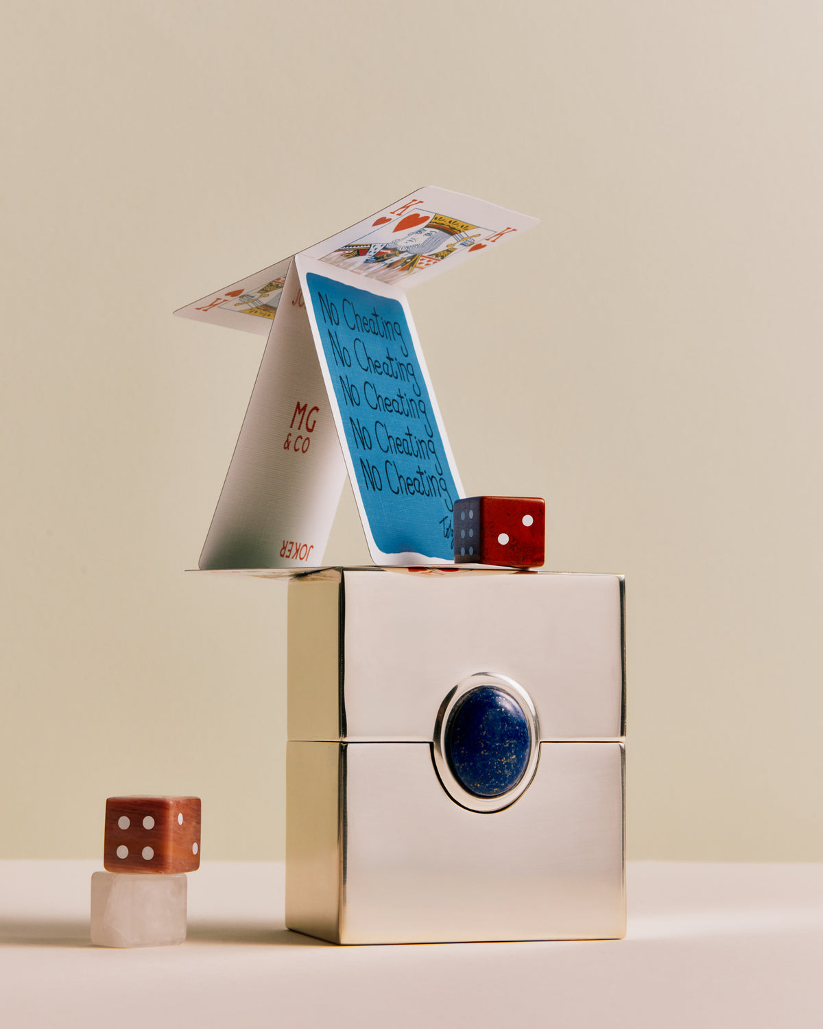 Jewel Playing Cards Box, Lapis