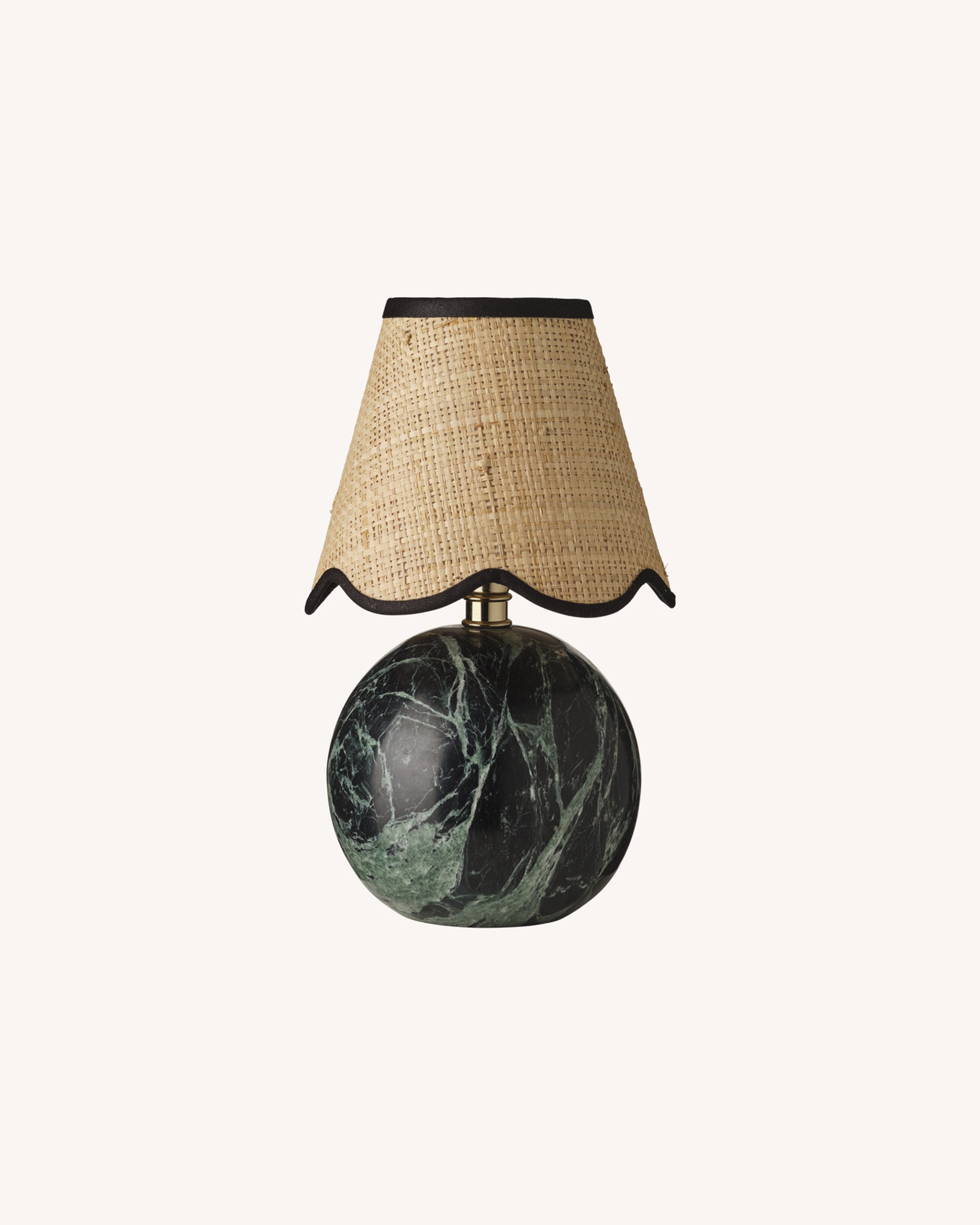 Marble Ball Lamp Base, Green