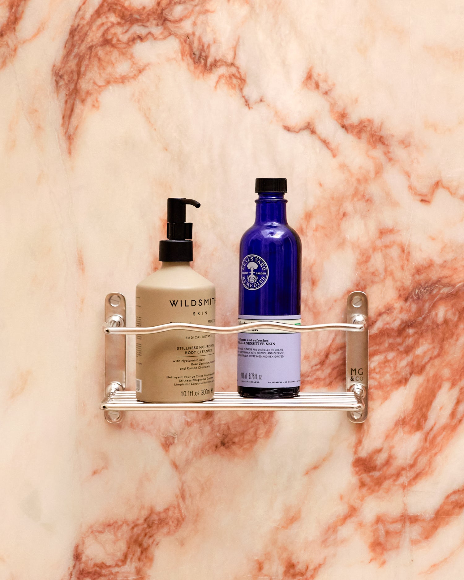 Wave Shower Caddy Shelf, Nickel