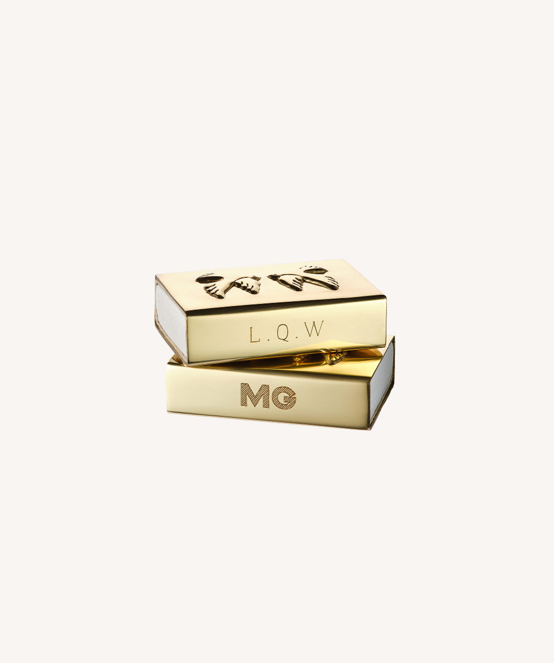 Clover Matchbox Sleeve, Brass, Mini