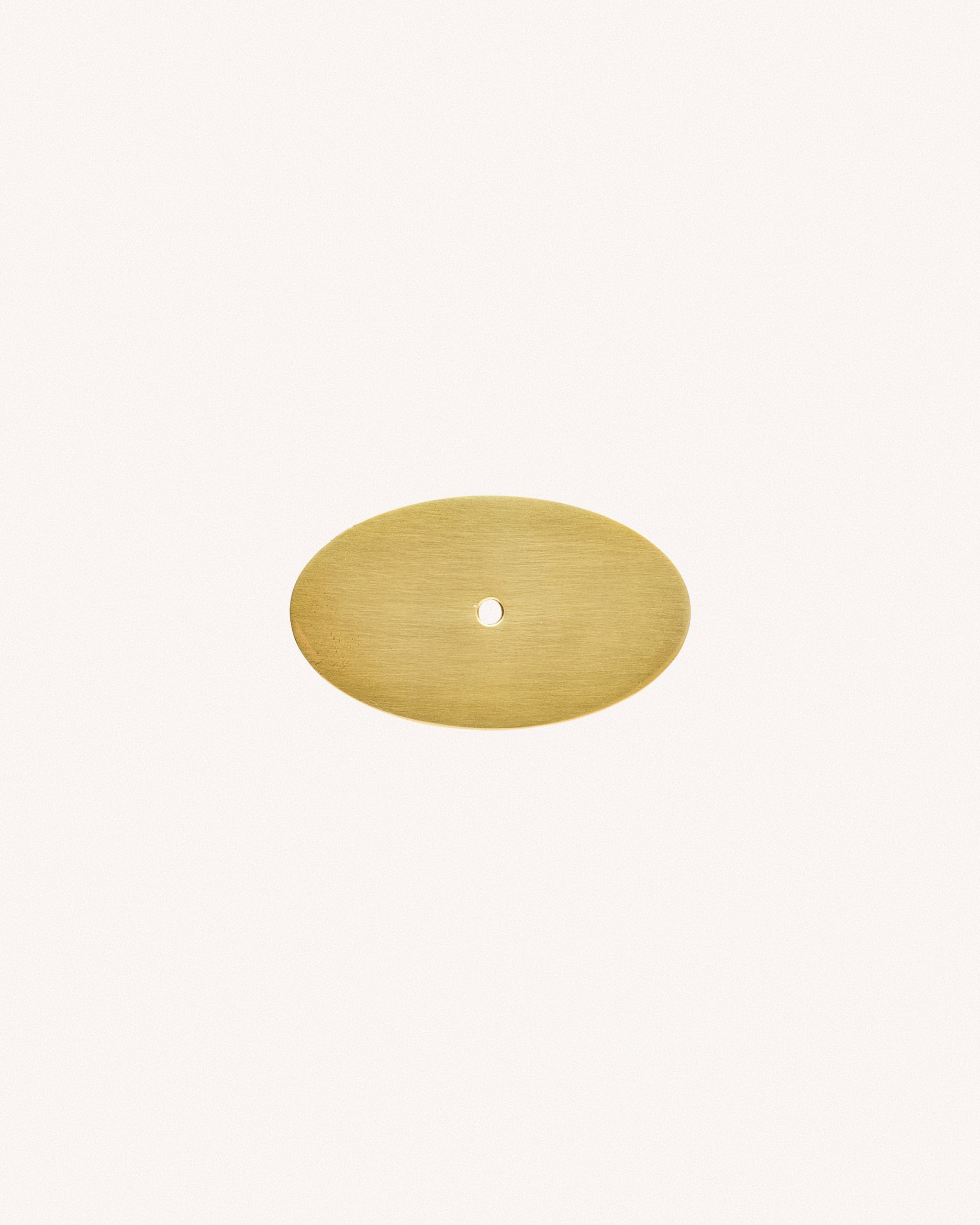 Oval Backplate, Aged Brass