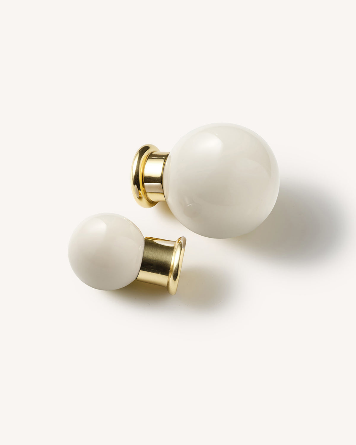 Coloured Knob, Warm White, Brass