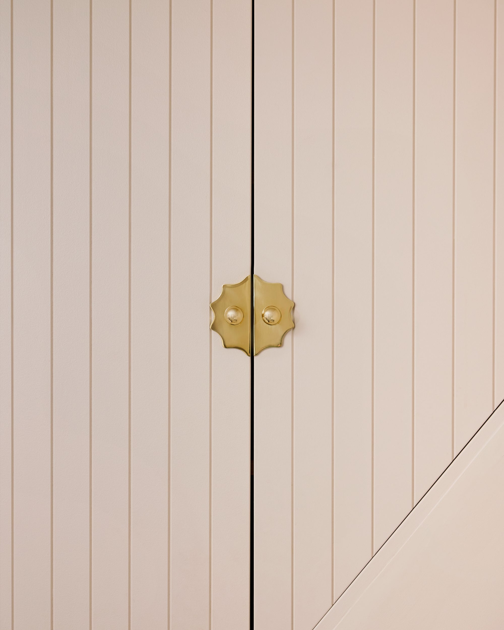 Pair of Wave Backplates, Polished Brass