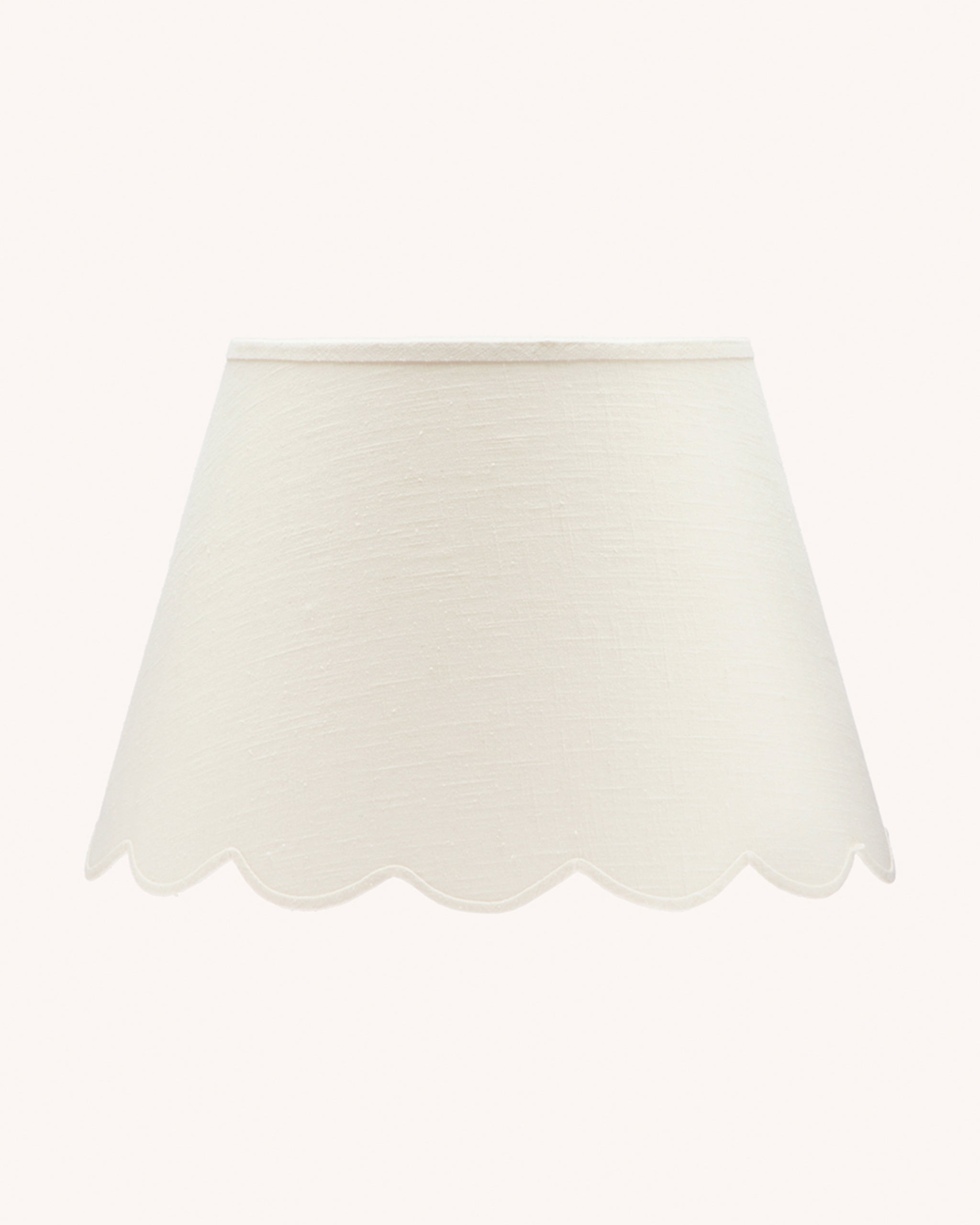 Fabric Scallop Lampshade, Medium