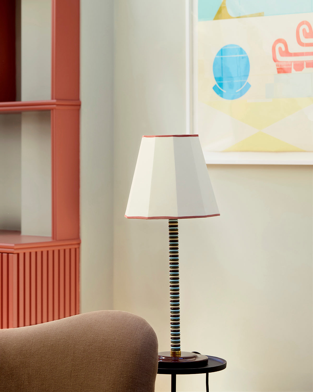 Facetted Lampshade, Cherry, Small