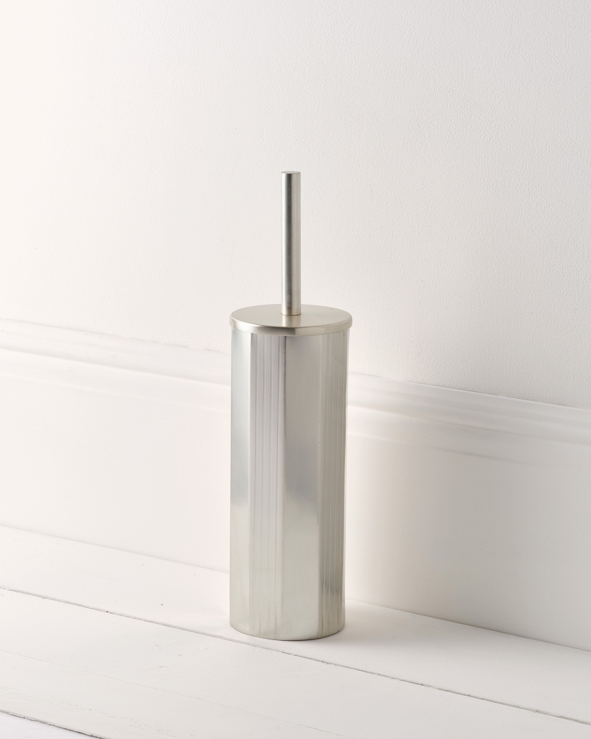 Toilet Brush, Brushed Nickel