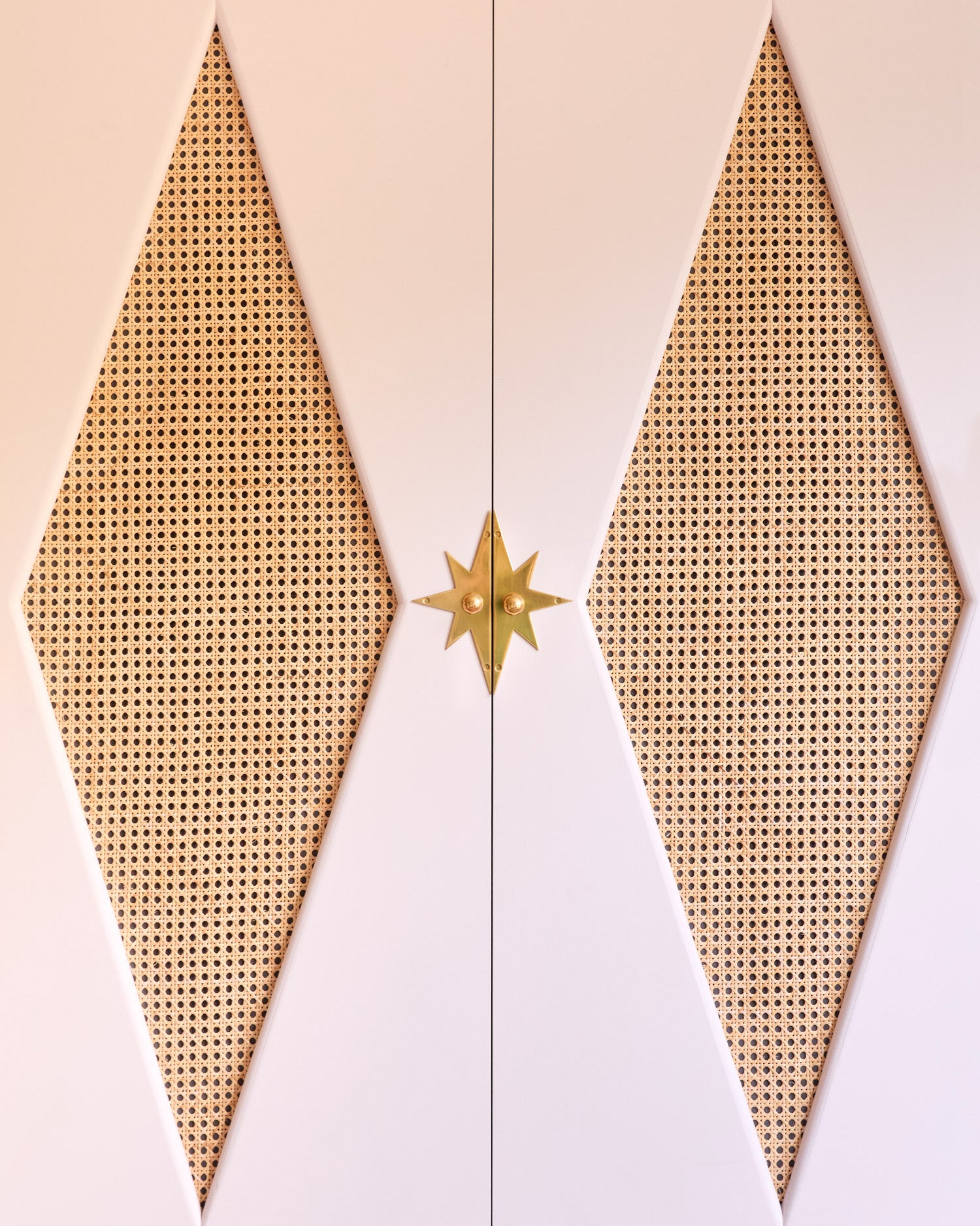 Pair of Star Backplates, Aged Brass