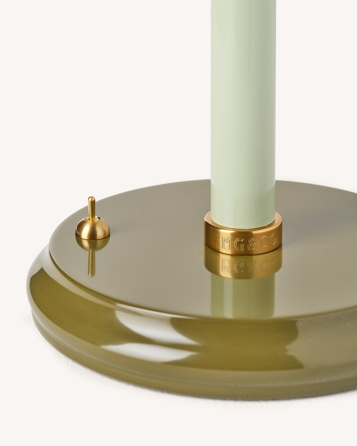 Mill Table Lamp Base, Olive