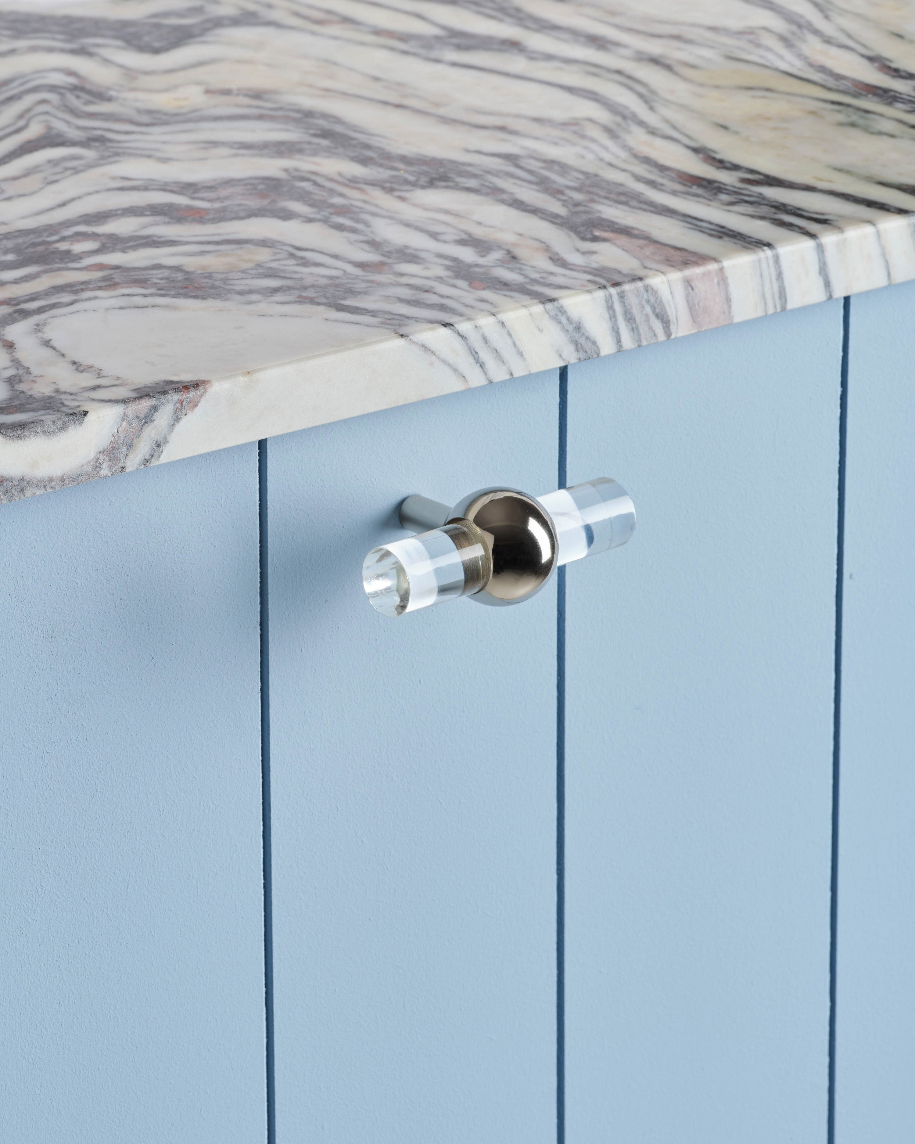 Polished Nickel Ball Handle