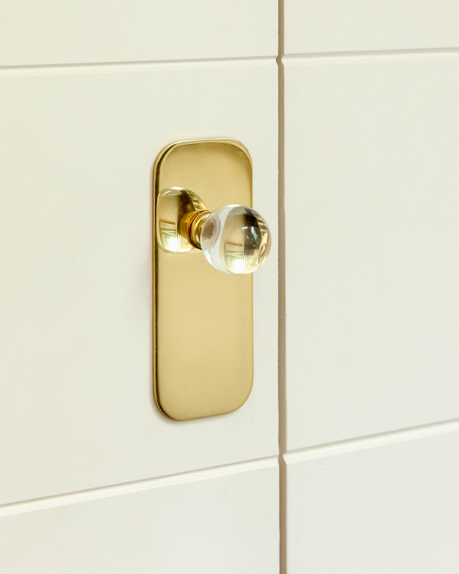 Clear Brass Knob