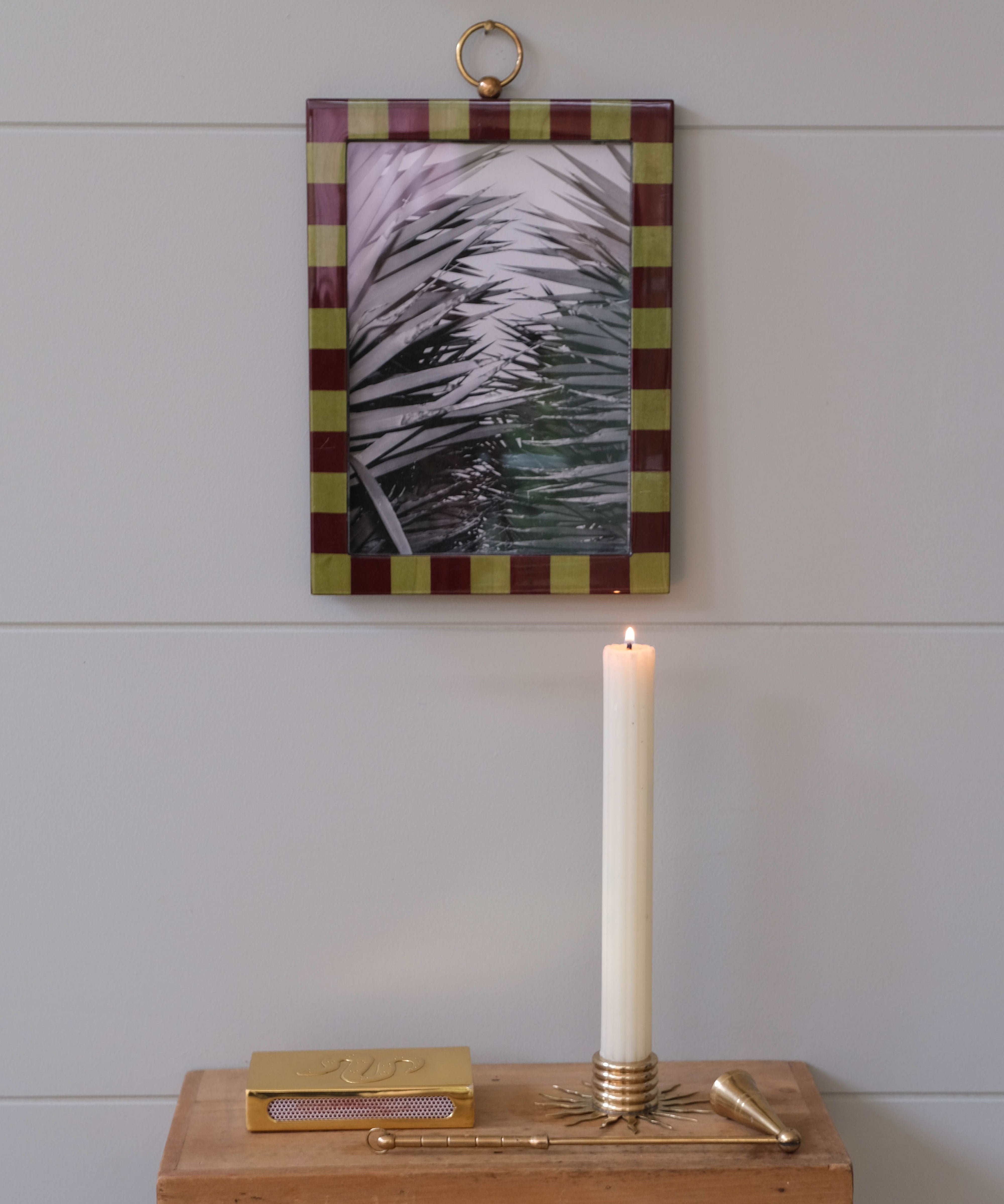 Sunburst Candle Holder, Brass